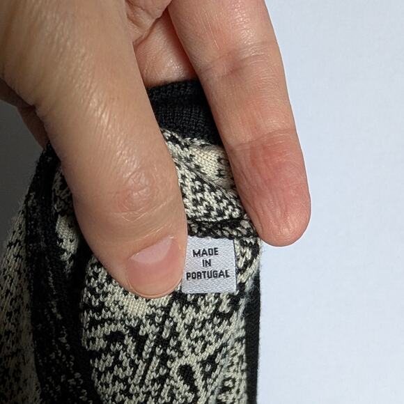 Carolina Herrera Ivory & Black Jacquard Sheath Dress Elbow Sleeve - Picture 4 of 7